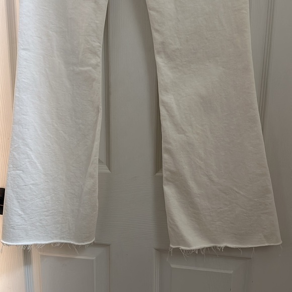 Zara white high rise flared jeans Sz 2 - Picture 5 of 9